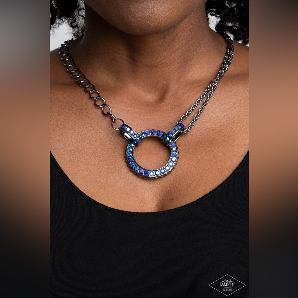 Blue stone necklace